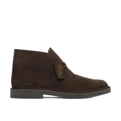 CLARKS Desert Bt Evo Heren Veterschoenen - Dark Brown Suede