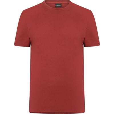 Hugo Boss Heren Boss Katoen Regular T-shirt (Bruin)