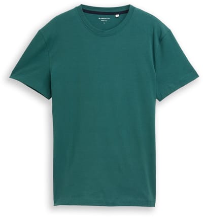 Tom Tailor - Slank T-shirt met stretch - Maat XXXL - Jasper Green
