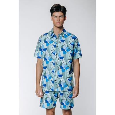 Colourful Rebel Jive Flower Short Sleeve Shirt Multicolor Size: S | Casual Shirts Outlet | Heren |