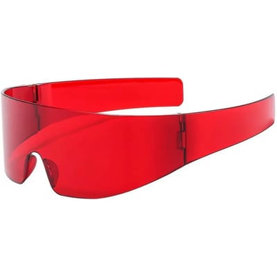Nouveaux Lunettes de Soleil Sans Monture Monobloc Femme Designer Mode Lunettes de Soleil Homme Lunettes de Cyclisme Extérieur Lunettes de Soleil UV400 As shown in Figure