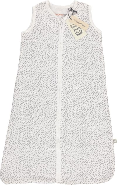 Briljant Baby Slaapzak Hydrofiel Zomer - Minimal - 70 cm - Grijs - Baby Zomerslaapzak
