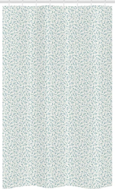 ABAKUHAUS Douchegordijn stall_60698 120x180 – Turquoise/Ivoor, Polyester