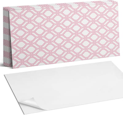 Coloray Plaktegels - Stijlvol golvend patroon Wandtegel Zelfklevend - 60 cm x 30 cm - Roze Plaktegels - 6 stuks - Rechthoek PVC Tegels - Plaktegels Keuken - Zelfklevende Vloertegels Badkamer - Vinyl Tegels - Zelfklevende Wandtegels
