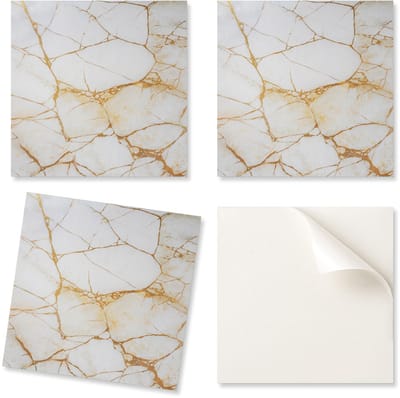 Decoratieve vinyl wandtegels met een elegant marmerpatroon, 20x20x20 cm