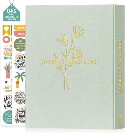 Zelfzorg Journal voor Vrouwen, Dagelijkse Reflectie en Dankbaarheid Planner, Mindfulness en Mentale Gezondheid Notitieboek met Aanmoedigingen