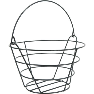 Panier de Rangement pour Balles de Golf Métal Léger Grande Capacité Panier Conteneur avec Poignée Pliable pour Small