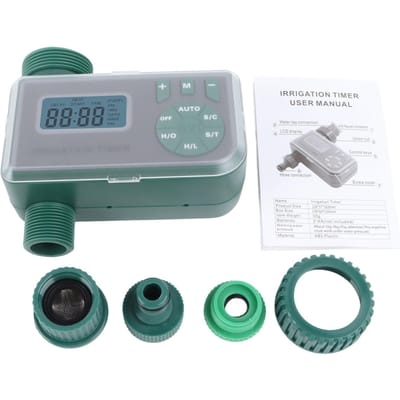 Water Timer Arbeid Energiebesparend Verstelbaar Eenvoudige Bediening Automatische Besproeiing Irrigatie Timer Voor Tuin Gazon groen