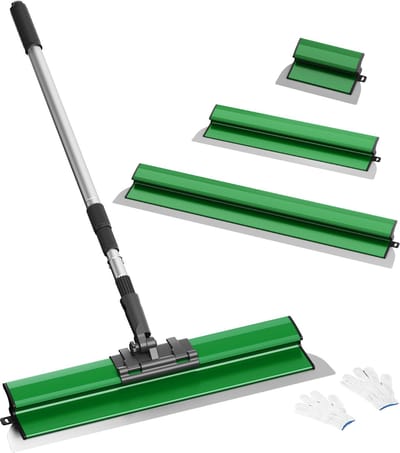 NAVOBIZ 3-delige pleistermessen set - Plamuurmes - Spackmes - Stucmes - Verstelbare telescoopsteel - Antisliphandgreep - Groen
