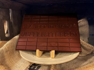 Callebaut - Chocolade tablet 1kg - Pure smaak - Gefeliciteerd