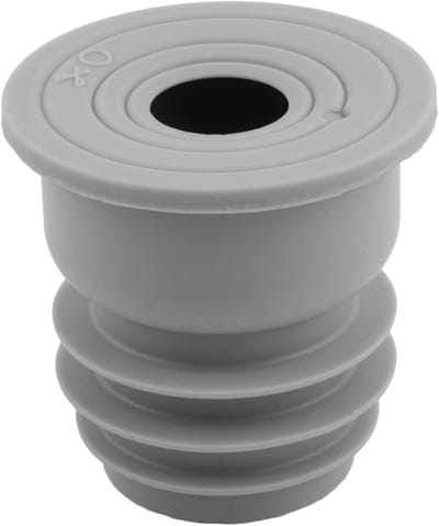 Afvoer Riool Deodorant Cover - Wasmachine Afvoer Seal - Hygiënisch Werken - Dubbele Afdichting Functie - Medium 6.4cm - Grijs