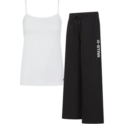 G-Star Ambrette Loungewear Bright White/black Maat: M | Joggingbroeken Outlet | Dames | Zwart