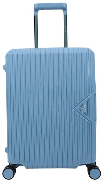 Decent SMART Spinner TSA Reiskoffer vaste sluiting 40 liter - Handbagage koffer 55cm met kliksloten - Lichtgewicht koffer - Reiskoffer - Veilig TSA Cijferslot – Lichtblauw