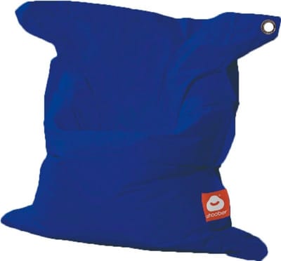 Whoober rechthoek zitzak St. Tropez M outdoor kobalt blauw - Wasbaar - Voor binnen en buiten