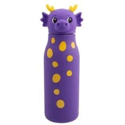 Dotz dubbelwandige drinkfles RVS met rietje Zigo 350ml Drinkflessen