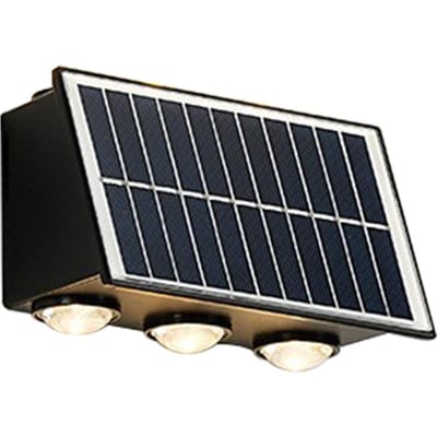 Zonne Wandlamp Buiten Waterdicht Wandlamp Landschap Tuinlamp Villa Nachtzicht Decoratie 6 beads