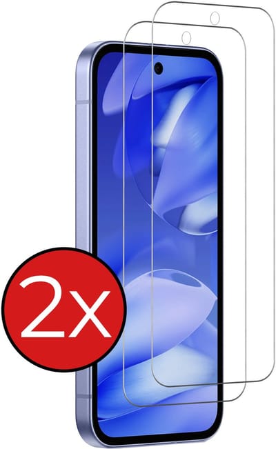 Screenprotector - 2 Stuks - Geschikt voor Google Pixel 9a - Extra Sterk - Beschermglas - Gehard Glas - Tempered Glass - Screen Protector