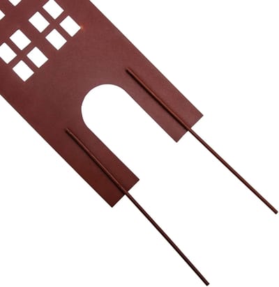 Dailygoods- Tuinsteker Set van 3 - Tuinsteker Huis Patina Look - Tuinsteker Roest - Tuinsteker Metaal - Decoratieve Plantenstekers - Weerbestendig