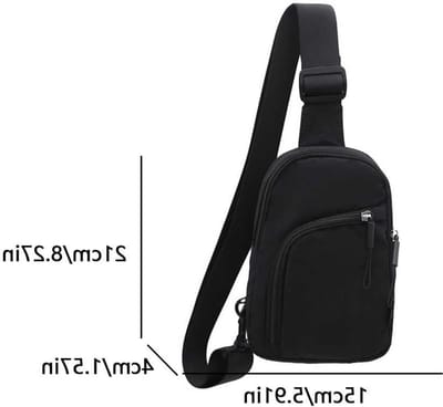 Crossbody Tas - Schoudertas Borsttas - Outdoor Reizen - Verstelbare Riem - 21 cm Hoog - Effen Kleur