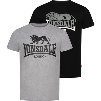 Lonsdale Loscoe T-shirt regular fit dubbelpak