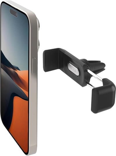 Famanu – Telefoonhouder voor auto ventilatierooster, compact draaibaar ontwerp, geschikt voor smartphones tot 6 inch