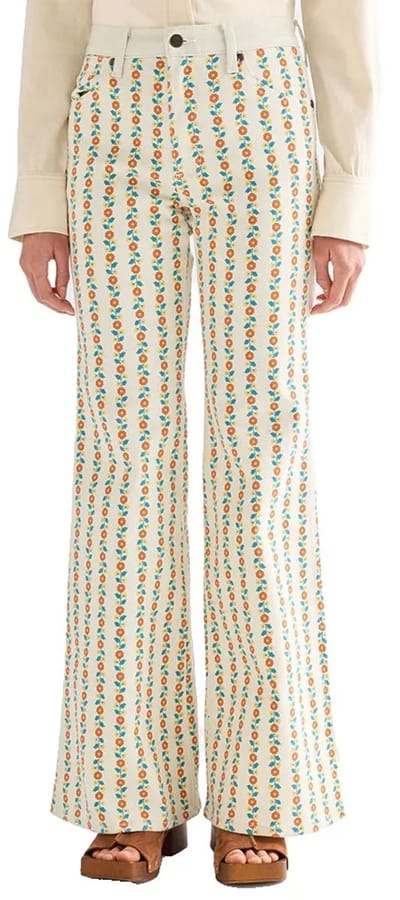 Wrangler 112378203 Flare Fit Spijkerbroek Wit 26 / 32 Vrouw