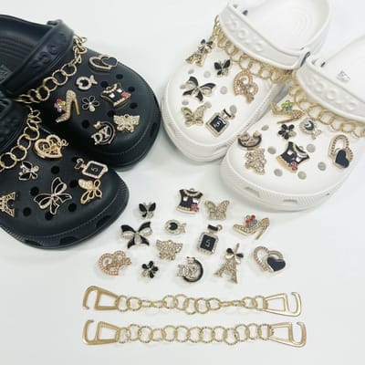 Schoenaccessoires-geschikt voor crocs charms- geschikt voor crocs pins- geschikt voor crocs Accessoires- geschikt voor Crocs Jibbitz-CJ-163 Zwart Parfum Liefde