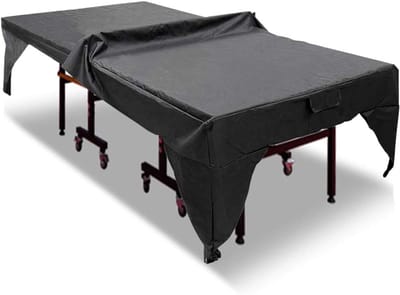 Tafeltennistafelhoes - Beschermhoes tafeltennistafel - tafeltennishoes voor buiten - Waterdicht - stofdicht - Robuuste - tafeltennishoes - Beschermhoes voor opvouwbare tafel - Tafeltennistafelhoes voor binnen en buiten - Pingpongtafel - Zwart