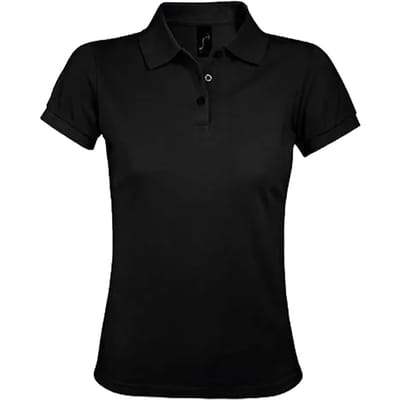 SOLS Dames/Dames Prime Poloshirt (Zwart)