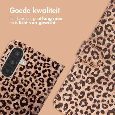 imoshion Hoesje - Geschikt voor Samsung Galaxy A26 - Design Bookcase smartphone - Leopard Mood