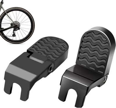 Achterpedalen Fiets - Passagierssteunen Motor - Comfortabel Rijden - Antislip Structuur - Universele Pasvorm - Zwart