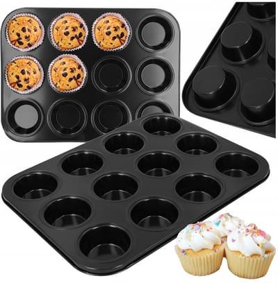 Bakvorm voor 12 Muffins - Non-stick, Hittebestendig, Makkelijk Schoon te Maken
