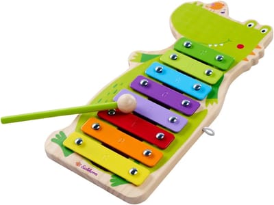 Muziek xylofoon - Kinderinstrument - Vroege muzikale opvoeding - 8 Kleurgecodeerde tonen - 28 x 13 cm