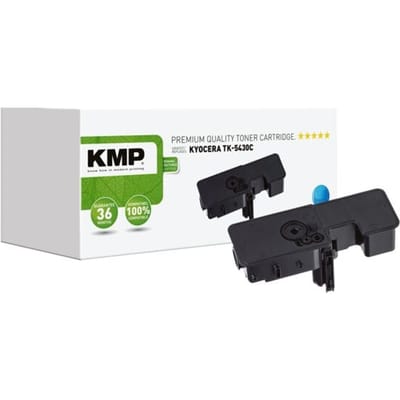Toner KMP, vervangt Kyocera TK-5430C (1T0C0ACNL1), tot 1250 pagina's, enkele verpakking, cyaan