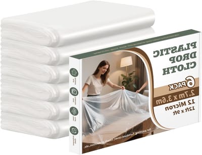 Transparante Plastic Doeken - Beschermhoezen Meubels - Schilderen en Klussen - Scheurbestendig en Waterdicht - 360 x 270 cm - Transparant