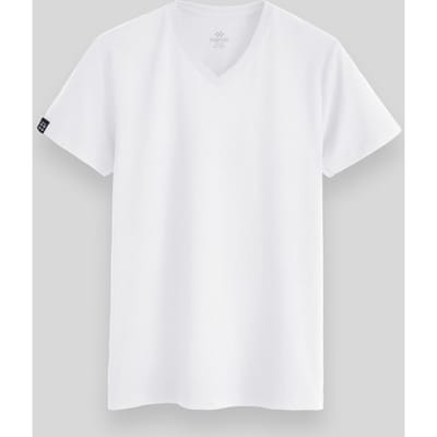 Heren V-hals Korte Mouwen T-Shirt