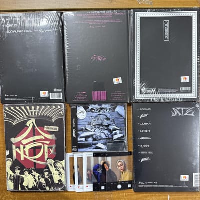 Album Straykids-[6 albums set]-RockStar, Maxident, 5Star,HOP, GIANT, ATE-willekeurig, met 7 APG transparante kaarten random