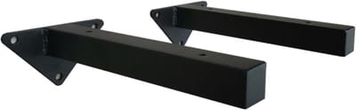 Draagsteunen Plank - Steunen Muur - Opslag Creëren - Verstevigde Constructie - 40 cm - Zwart