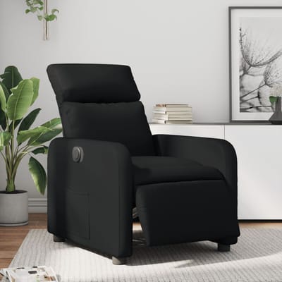 vidaXL - Fauteuil - elektrisch - verstelbaar - kunstleer - zwart