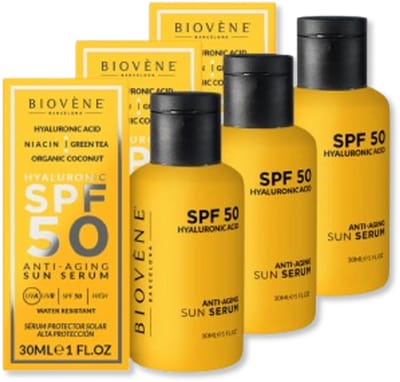 Biovene sun serum hyaluronic SPF50 3pak