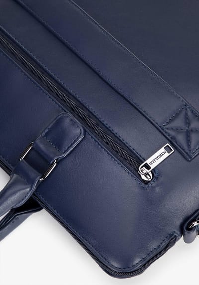 WITTCHEN Laptoptassen 16" Marineblauw Faux Leeg - Stijlvol en praktisch