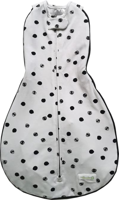 Woombie Grow With Me - Inbakerslaapzak - Wit Black Dots 0-18 maanden