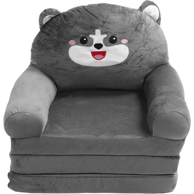 Canapé de détente léger 2 en 1 pour enfants, canapé-lit extensible, pliable, dessin animé black