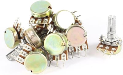 10 x 100K Ohm Lineaire Taper Rotatieve Potentiometer - 3 Pins