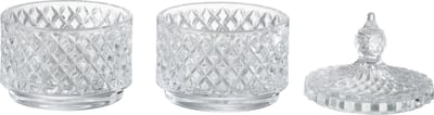J-Line voorraadpot 2 Lagen - glas - transparant