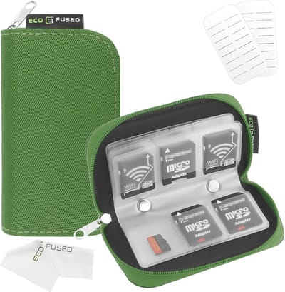 Geheugenkaart Case voor SD, Micro SD en CF Kaarten - Opslaghouder met 22+4 Slots