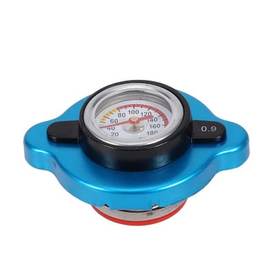Couvercle de bouchon de réservoir d'eau thermostatique à tête moyenne universel Jauge de pression et de température
