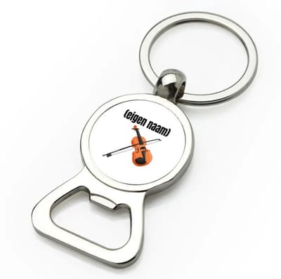 Akyol - viool met eigen naam flesopener - Viool - muziek liefhebbers - iemand die houdt van violen - verjaardag - cadeau - kado - geschenk - 9 bij 3 cm