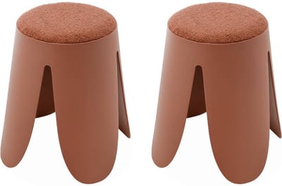 sweeek - Set van 2 stapelkrukken, niki, ø30 / 44 x h46cm