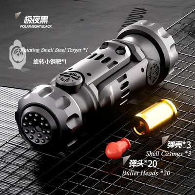 Grenade Flash Fidget Spinner Pistolet Miniature Jouet Pistolet avec Éjectable Coquilles Soulagement du Stress Jouets pour les Doigts pour Adultes Enfants Meilleurs Cadeaux
